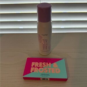 Tarte Maracuja Miracle Mist Setting Spray and Fresh & Frosted Highlighter Bundle